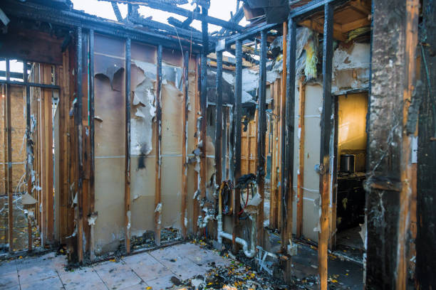Professional Soot Cleanup technician working in Clifton, TX
